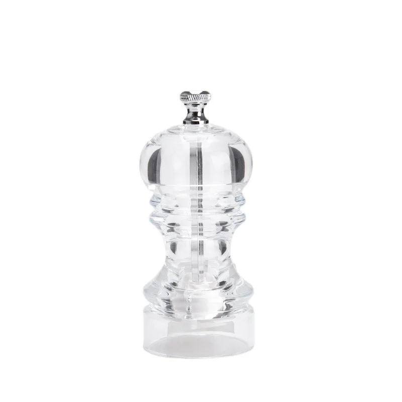 Acrylic manual pepper and salt mill ceramic grinder
