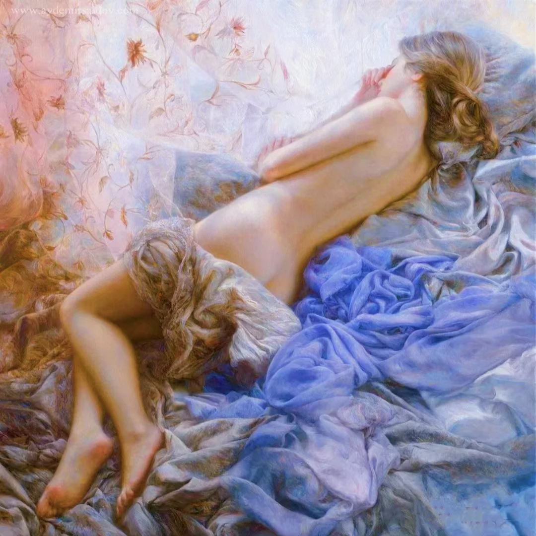 G-44 Sleeping Girl 5D Beads Noun Crafts Picture for Home Decoration,DIY nude Art Full Drill Diamond Painting Kit for living room