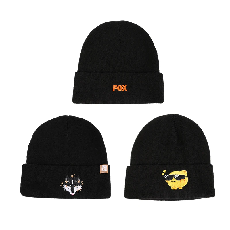 Wholesale Mens Winter Hat Warm Winter Beanie Hat for Men Ladies Knitted Hat with Embroidery Logo for Wear