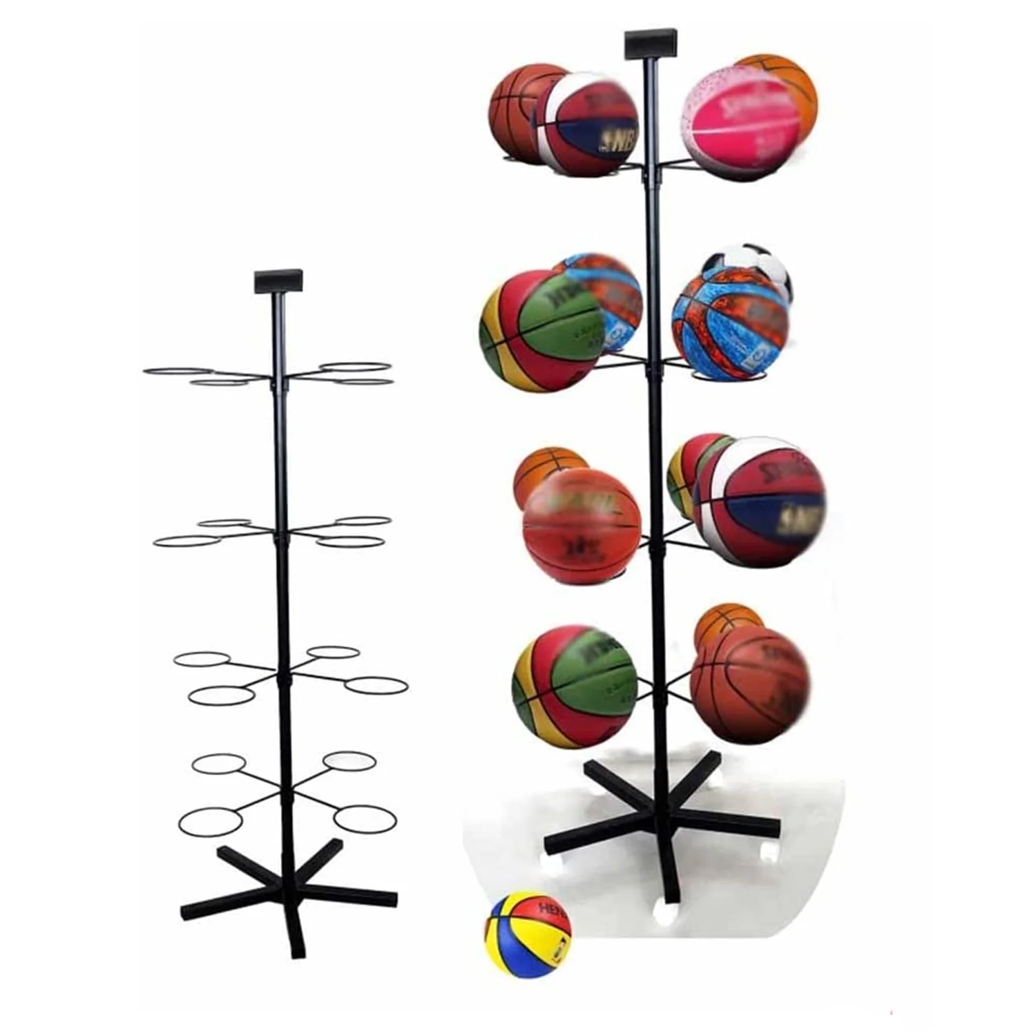 Стеллаж для хранения баскетбола спортивное оборудование стеллаж полки супермаркета магазина стойка выставки мячей футбола волейбола