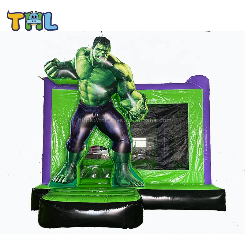 Avenger-movie theme Inflatable bounce jumping castle  hot sale bounce castle Combo of  hulkman for kids