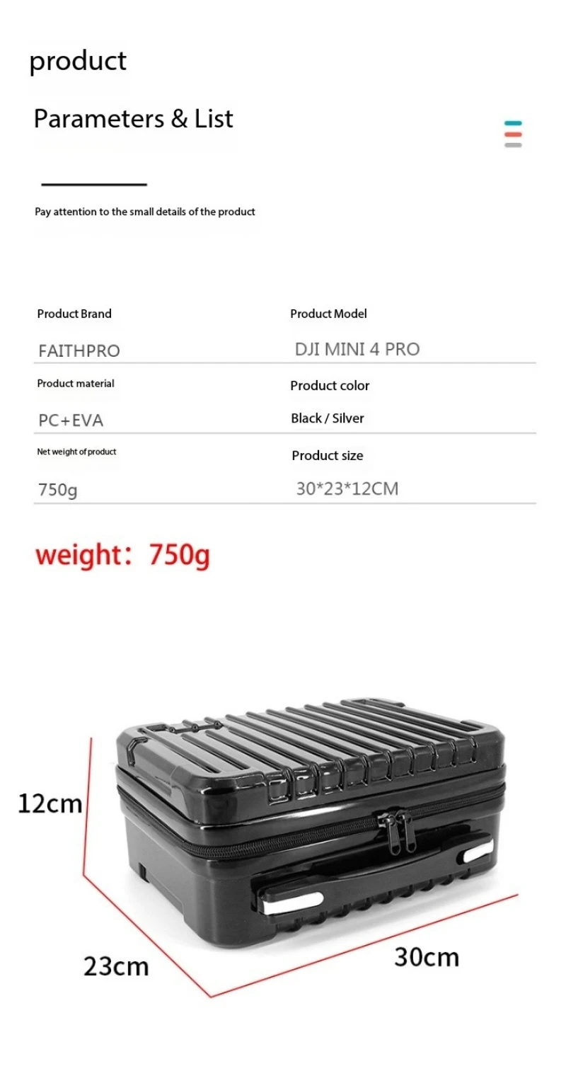 Комбинированная сумка для хранения дронов DJI Fly More жесткая дорожная EVA защиты