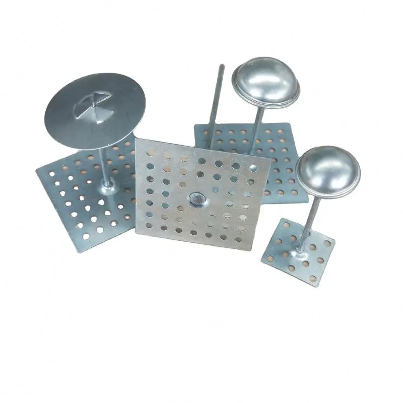 Stainless steel Aluminum/Low Carbon Steel Dome Cap Washer with self adhesive insulation pins