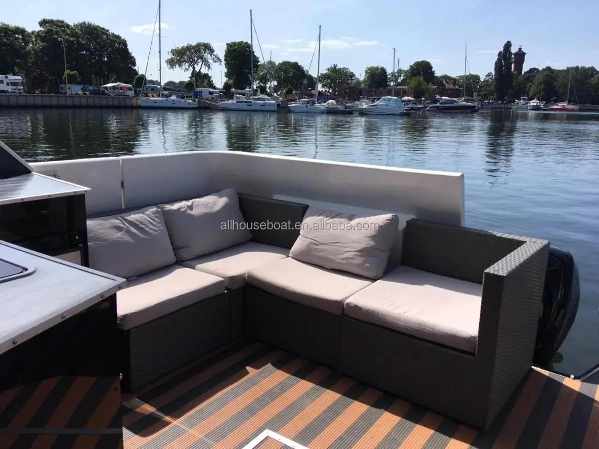 New Design Yacht High Speed Mobile Houseboat on Water Floating Boat Prefabricated Houseboat