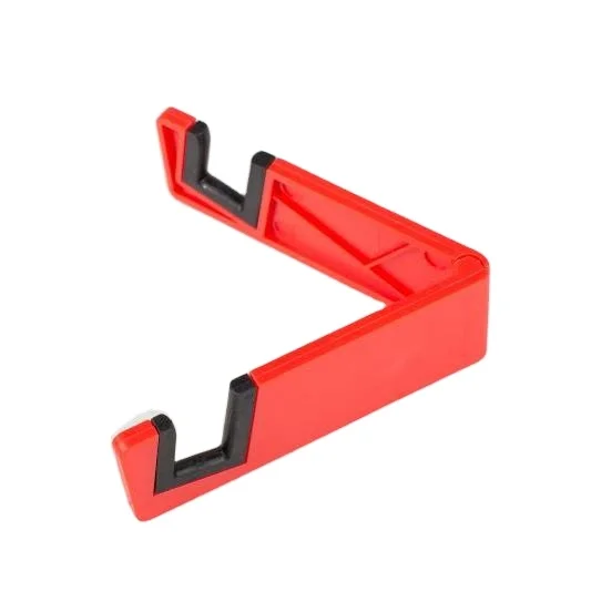High Quality Travel Plastic Folding V Shaped Mobile Phone Holders Stand for Desk with  your  logo