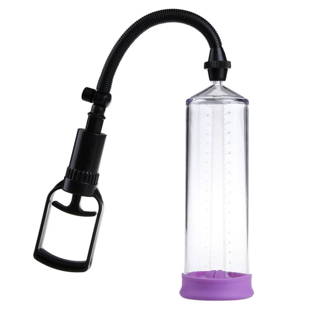 Penis Enlargement Pump Manual Stretching Air Pressure Silicone Sleeve Erection Extender Sex Toys For Male