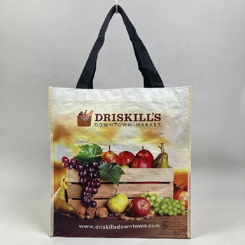 Biodegradable Cotton Laminated Non-Woven Bag Laminated Canvas Bags With Design Non Woven Food Laminate Pouch Tote Bag
