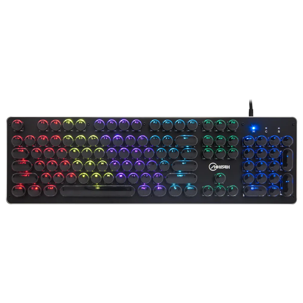 Popular CK109 Wired 104 Keys RGB Backlit Computer Mechanical Gaming Keyboard