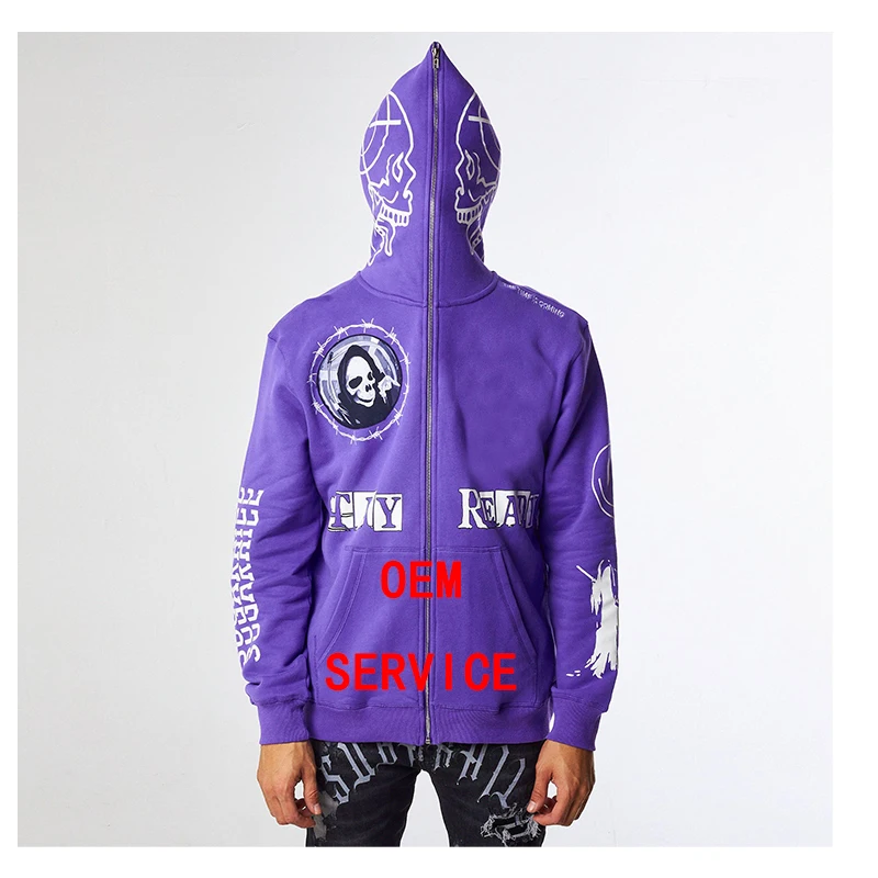 Custom Logo Cotton Men Winter hoodie Men And Coats 2022 Winter zip  hoodie Squid Game Wholesale Blank zip  hoodie