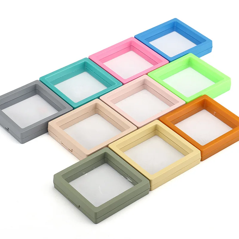 Jewelry storage box accessory Transparent PET Suspension box Ring earrings necklace Antioxidant drawer box Receive sample