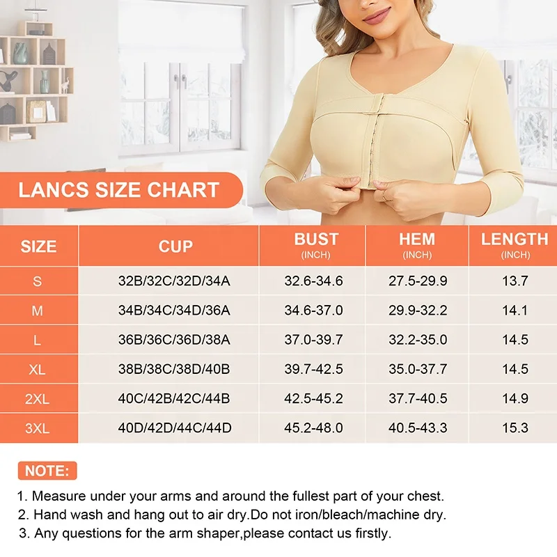 Wholesale Correct Posture Full Coverage Breast Surgery Care Support Bra Surgical Bras with Sleeves