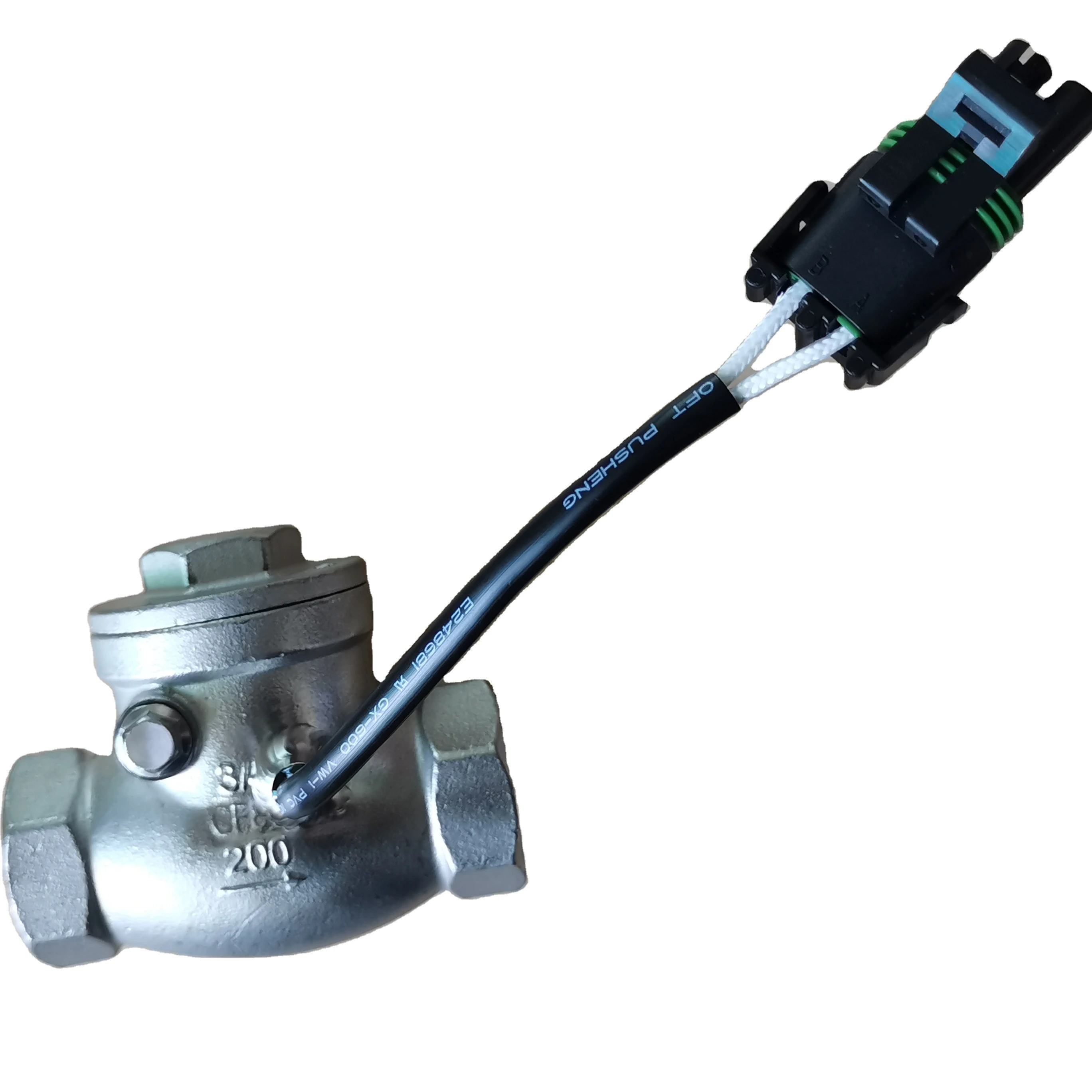 SUS304 High temperature Flow detector Water Flow Control Switch with a weather pack connector For water treatment Machine