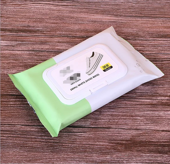 Wholesale OEM leather shoe clean wet wipes for Polish shoes