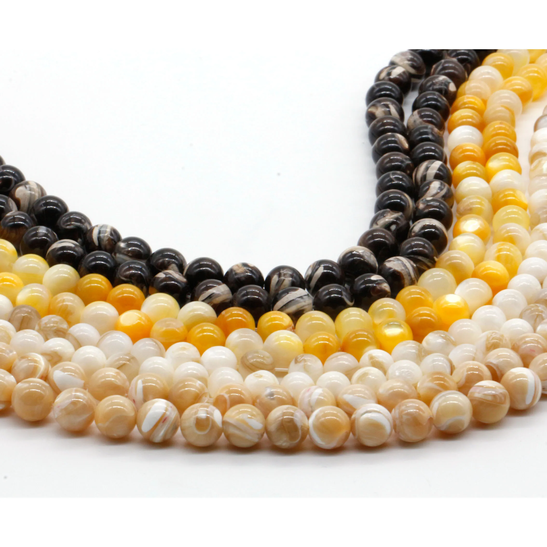 High quality jewelry 2024 wholesale natural mother of pearl sea shell beads for jewelry making