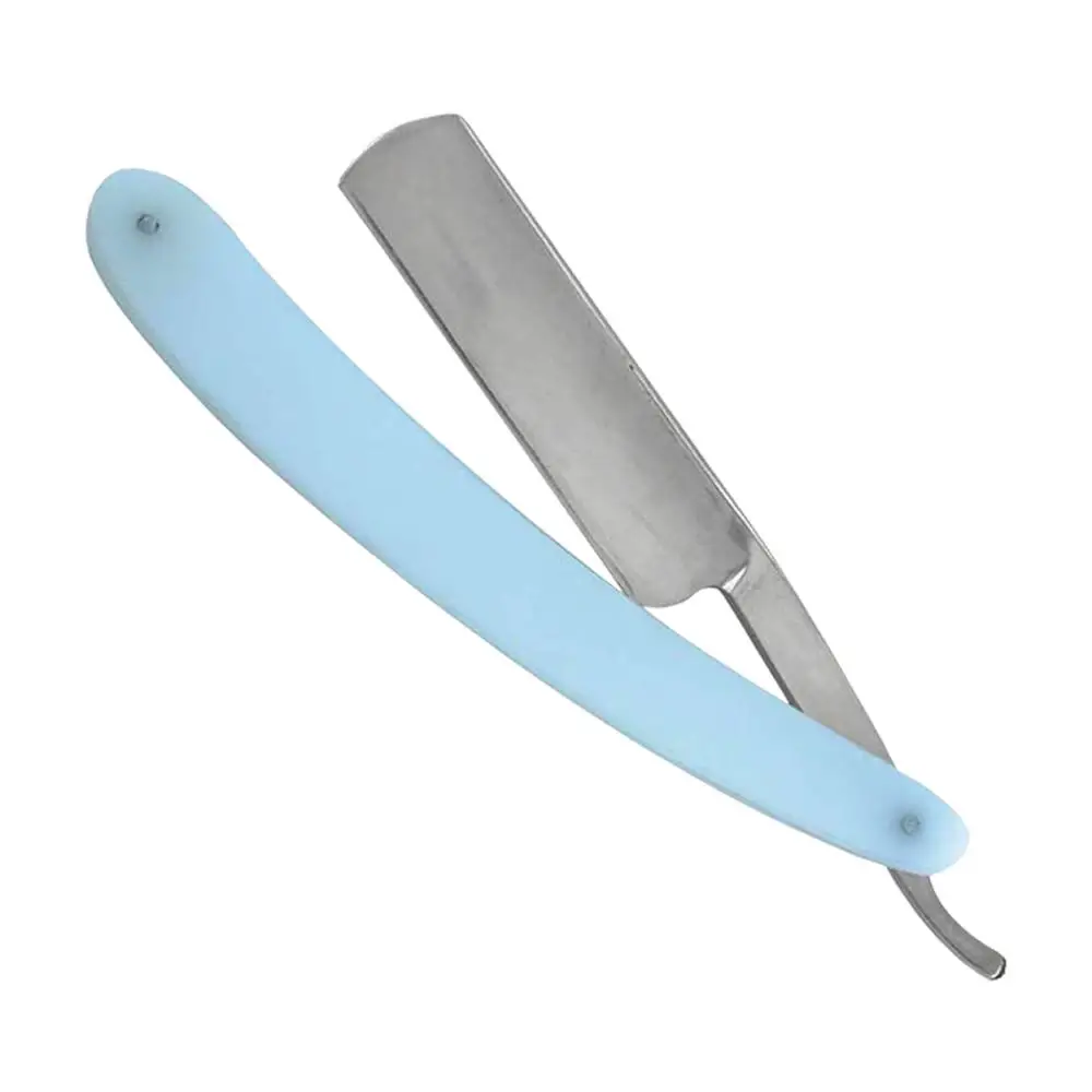 Fully Titanium Rainbow Color Coated Barber Shaving Salon Razors Sharp Barber Salon Straight Cut Throat Shaving Razor