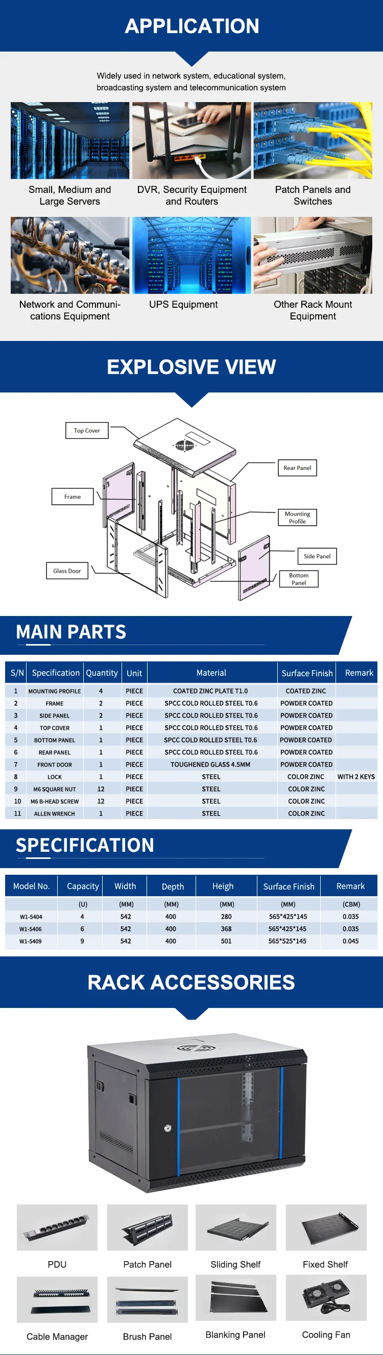 3  server rack 4u factory