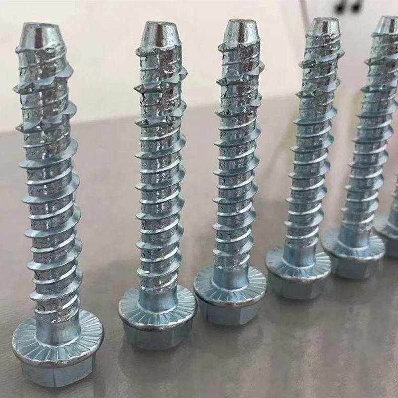 High Quality Concrete anchor screw white blue Yellow Zinc Plated Carbon Steel Stainless Steel m12 concrete anchor bolt