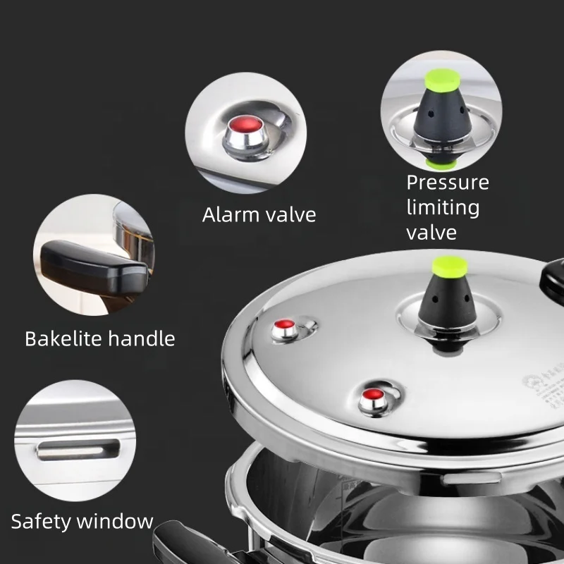 16 Cm18cm Explosion-Proof Universal Household Gas Pressure Cooker Mini Induction Cookers with Bakelite Handles