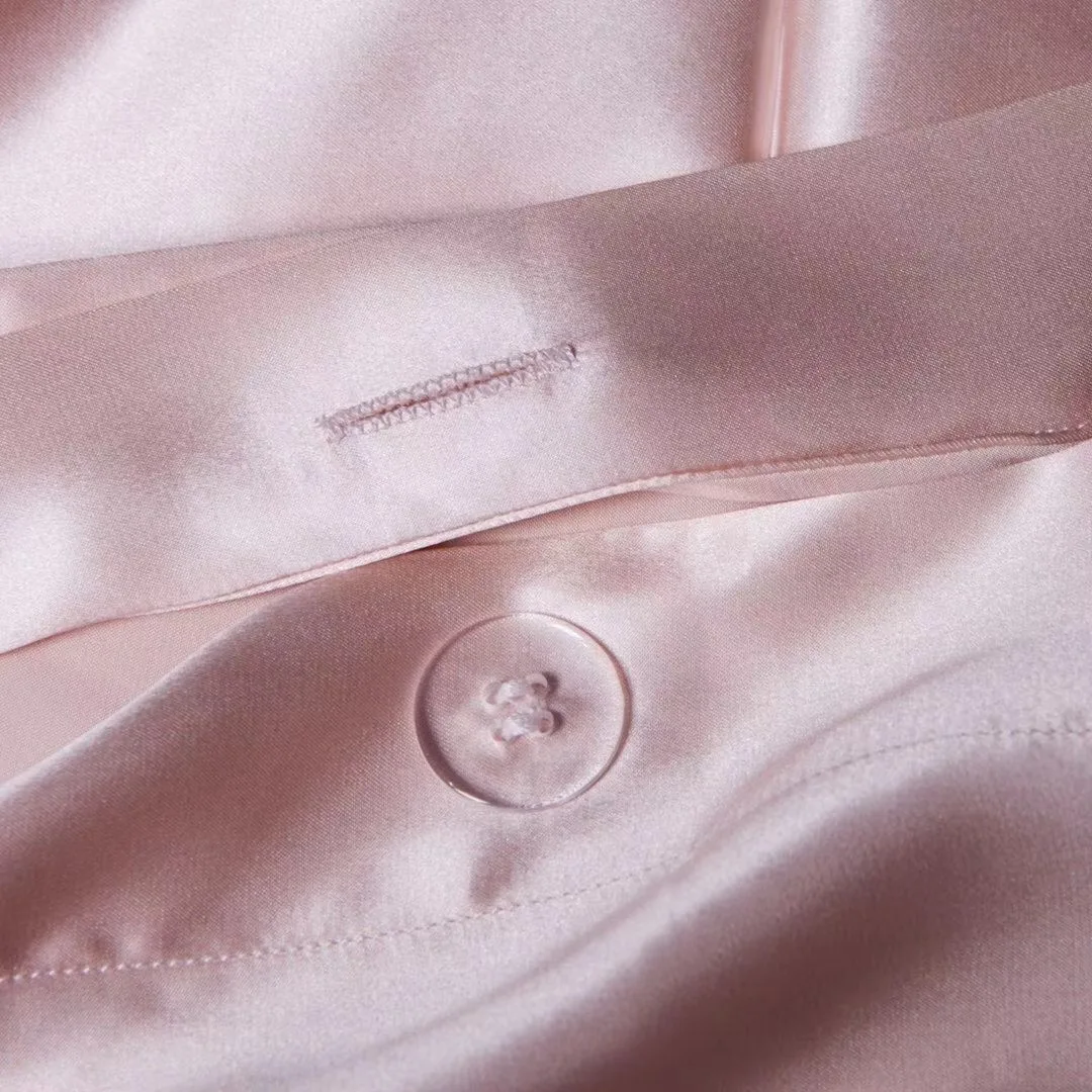 60S lyocell tencel duvet cover set solid color bedding set