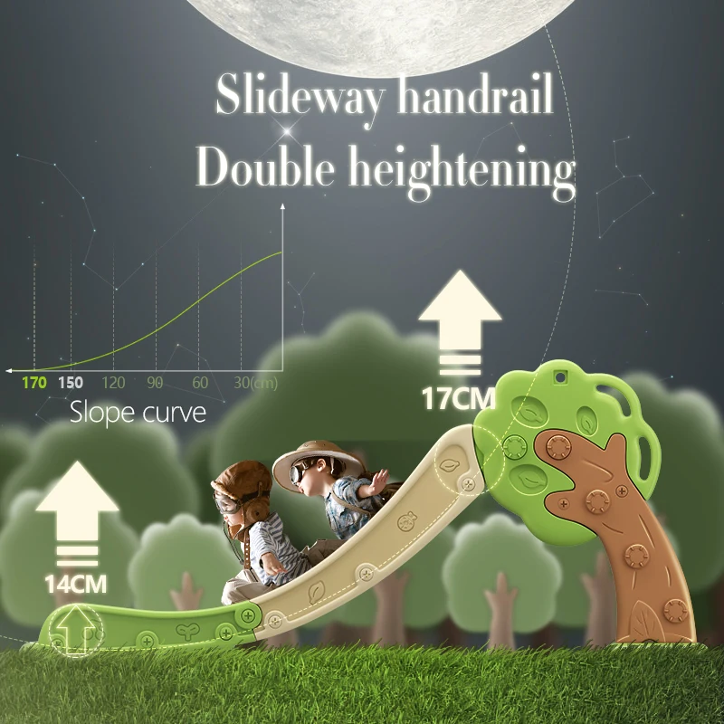 Kindergarten Children plastic slide indoor playground baby equipment for kids