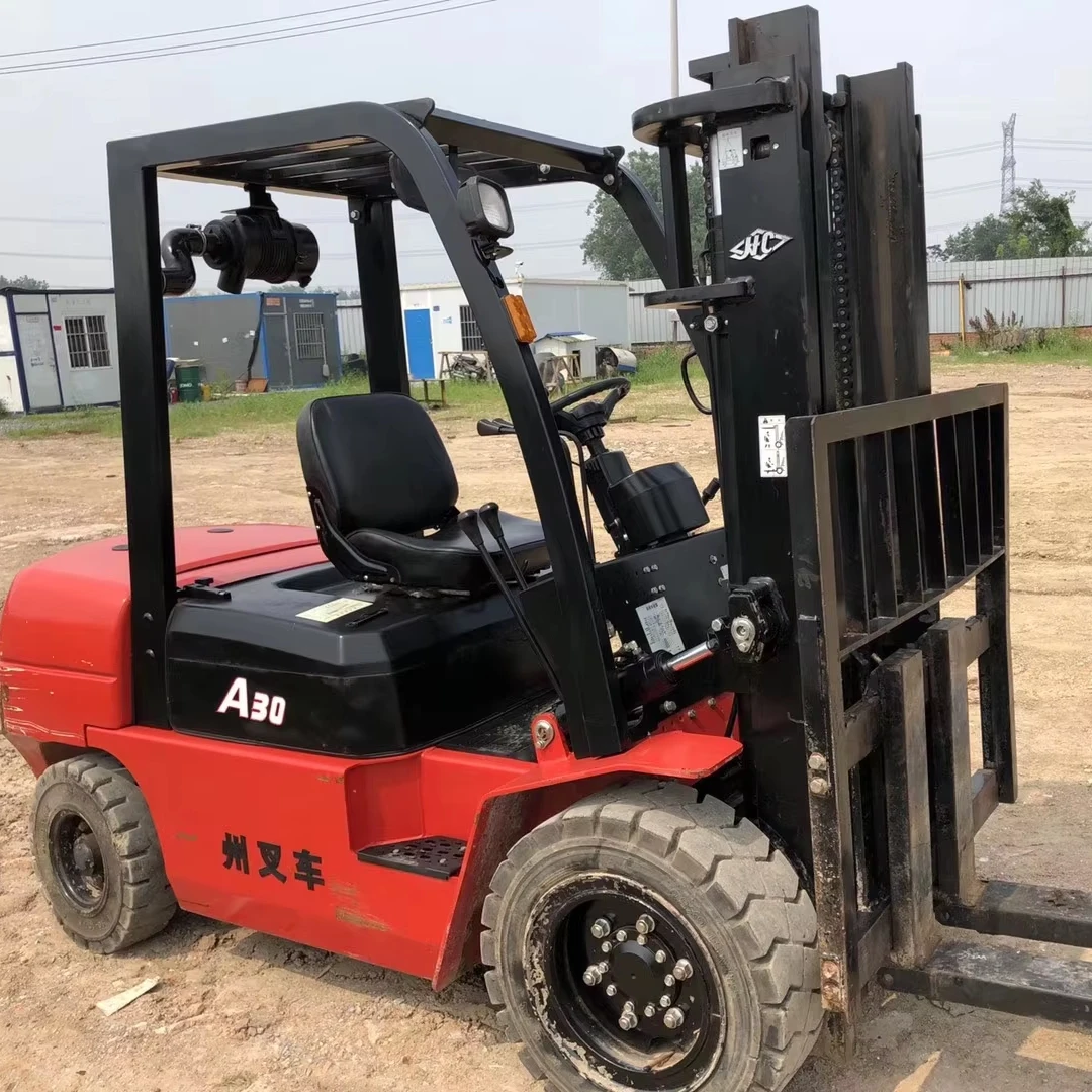 Hangzhou hot sale A30 3Ton small Hangcha forklift Diesel Engine Excellent condition for sale