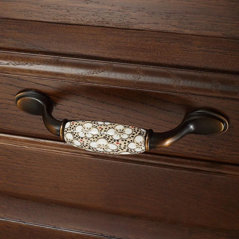 Wardrobe Handle Antique Chinese Style Cabinet Door Handle Cabinet Drawer Ceramic Handle