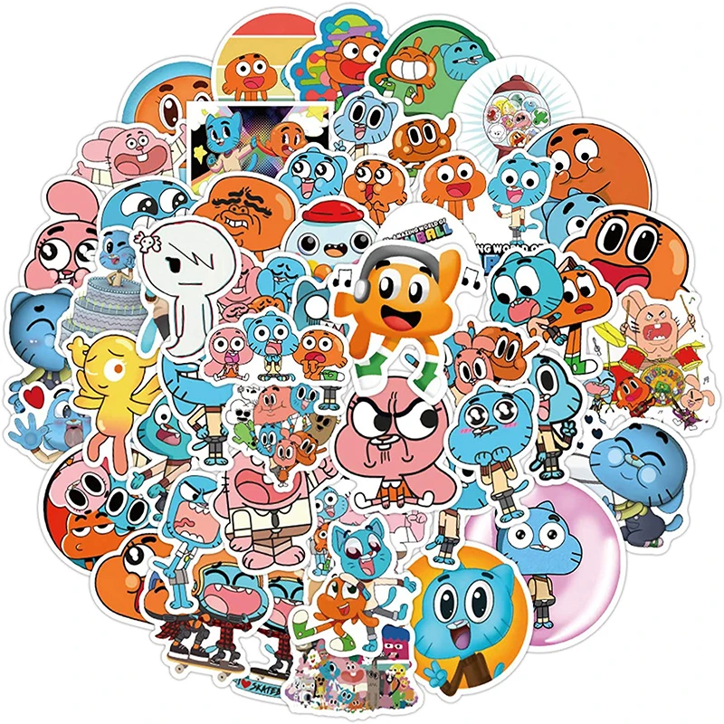
Customized fun cartoon vinyl stickers suitable for computer notebook graffiti cartoon game movie characters 