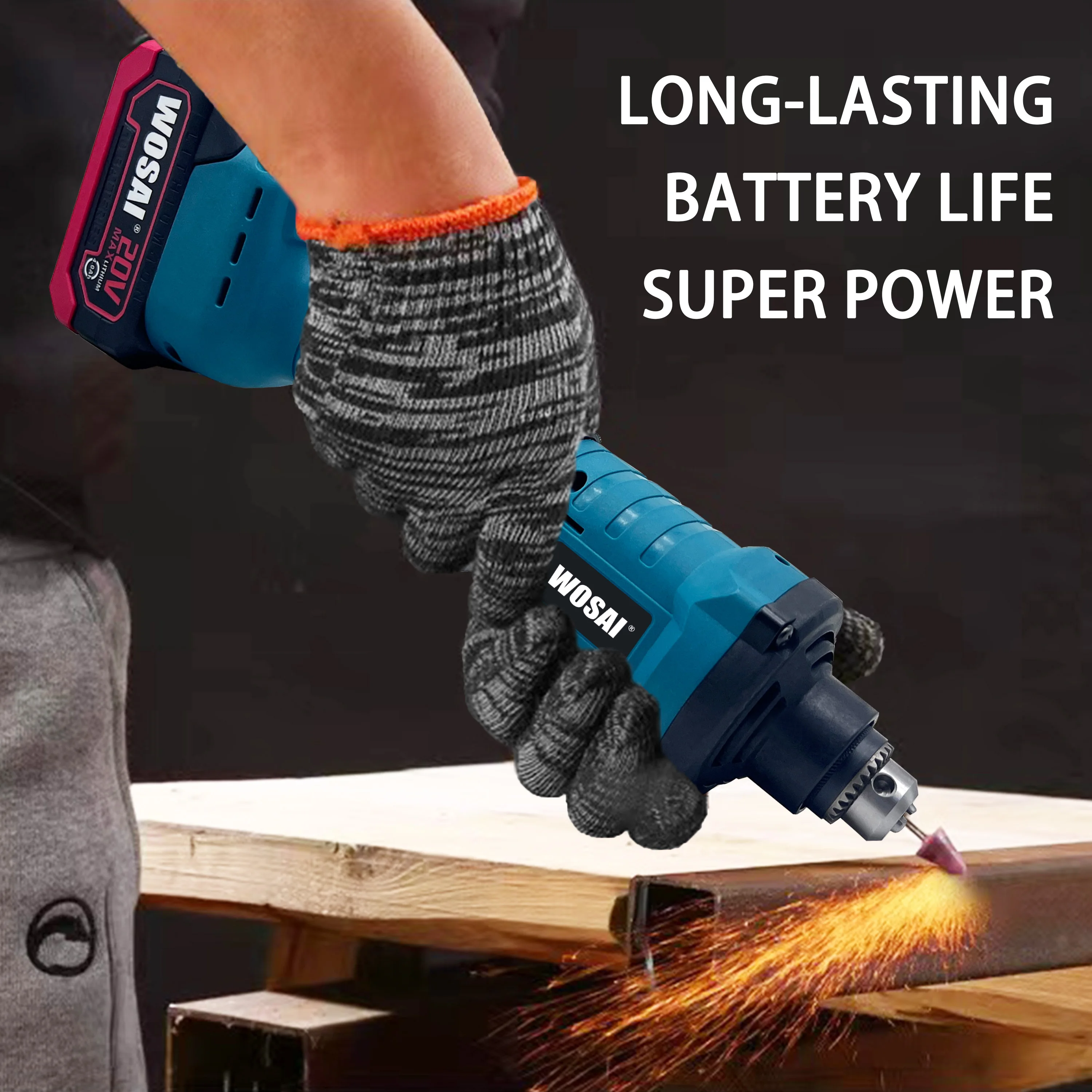 Industry Small Pen Handheld Engraving 20V Brushless Grinder Long-shaft Chuck Version Electric Grinding Machine