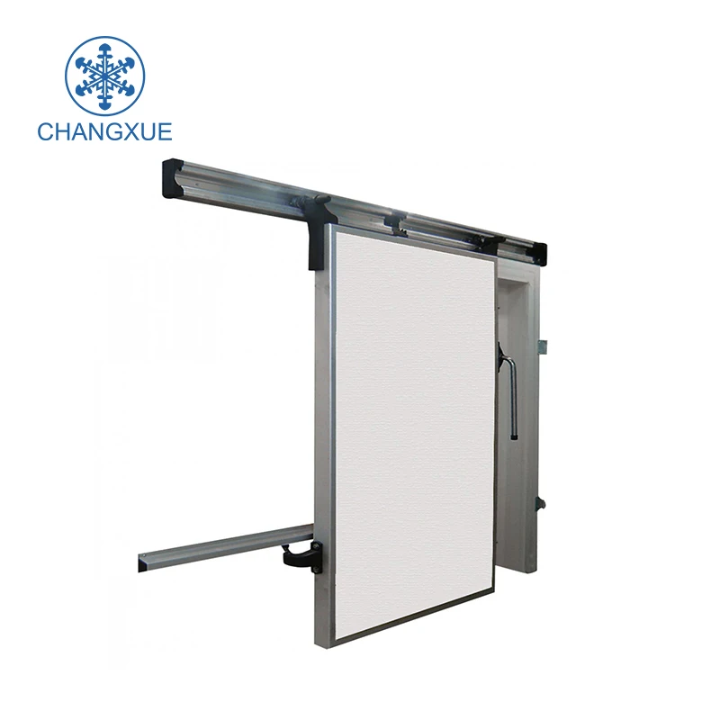 Sing-open manual sliding door cold room door for cold storage