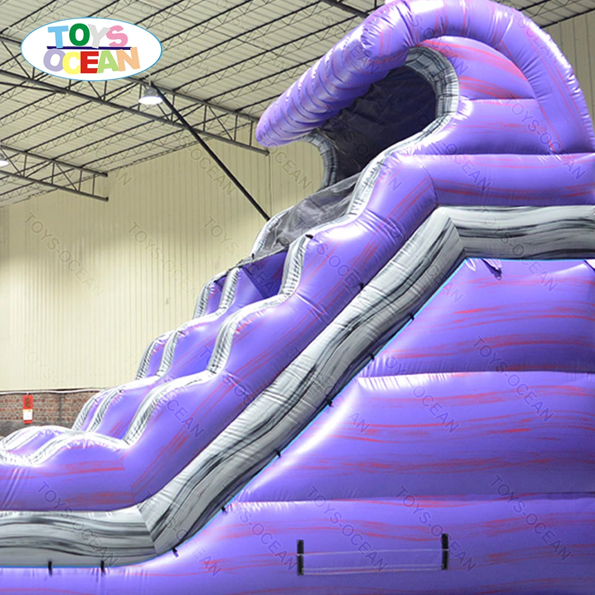 Customized commercial PVC inflatable water slides kids large water slide park with pool for sales