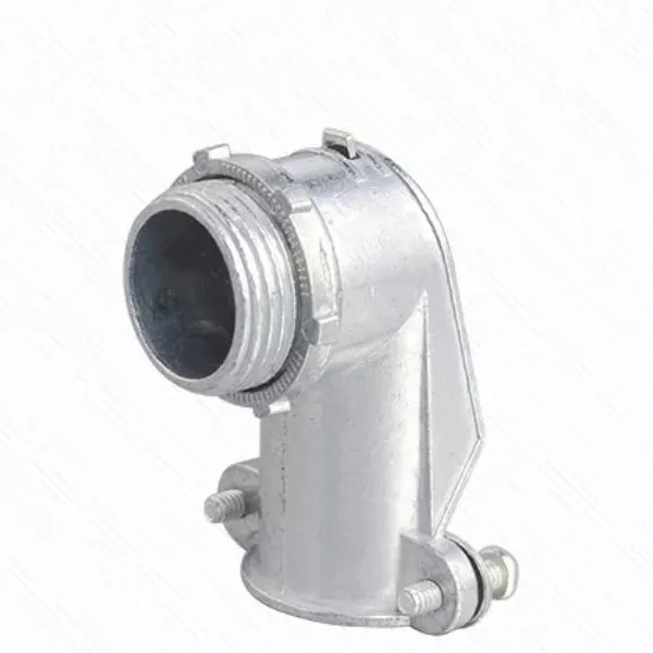 90 degree flexible conduit angel squeeze connector