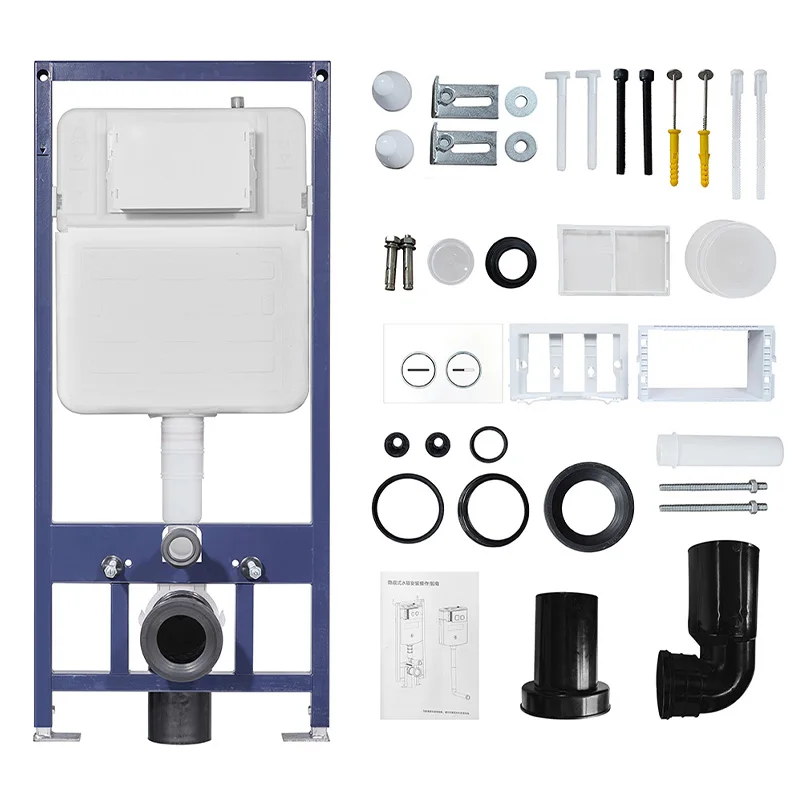 Concealed cistern parts Watermark Wall hung toilet WC toilet cistern parts Dual flush water Tank