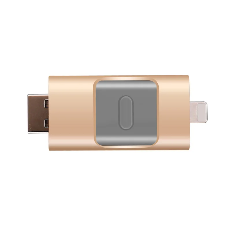 
Retail Packed 2.0 3 in 1 Pen Drive Otg USB 32 gb For iPhone iPad PC Android iOS 