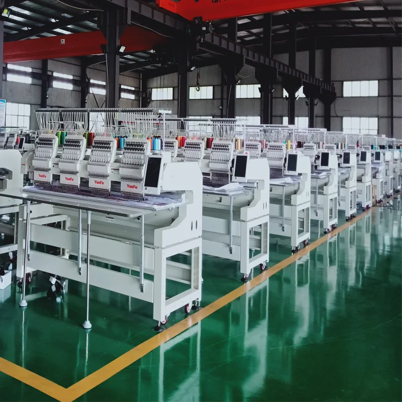 4-Head Automatic Computerized Embroidery Machine for Hats Clothes New Condition Gear Components 1200 rpm Speed Retail Industries