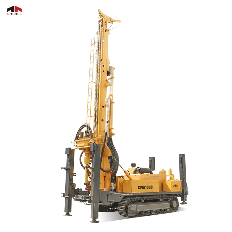 Deep Water Well Drilling Machine DTH Pneumatic Drilling Rig Crawler Mounted Portable and High Power