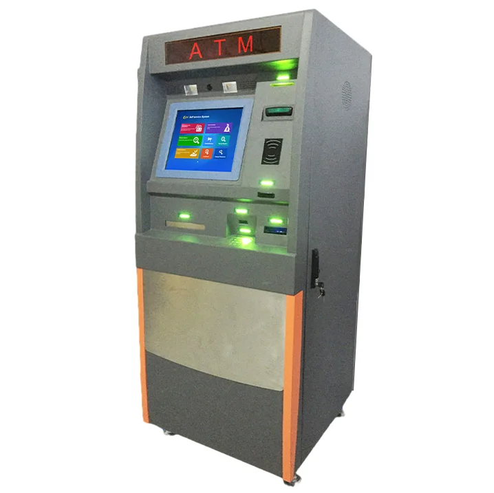 Self Service Bank Cash Dispenser ATM Kiosk Machine Note Deposit Withdraw Recycler ATM Machine