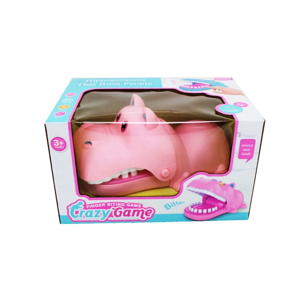 Remarkable quality parent-child interactive games biting fingers hippo styling spoofing sings Plastic Joke Toys