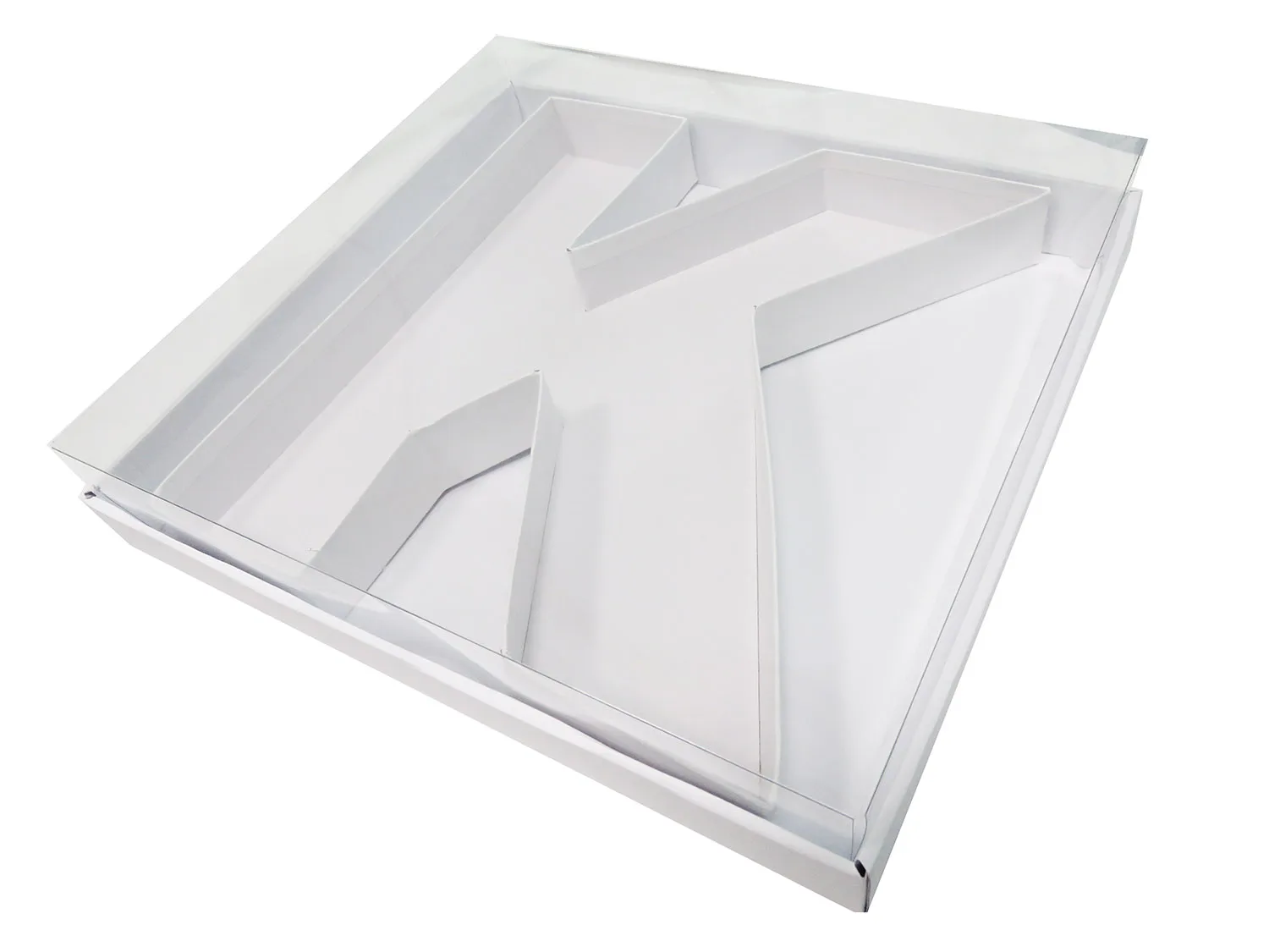 Sweet dessert Catering Packing Alphabet Cardboard Paper Mache Letters Shaped Box For Thai food