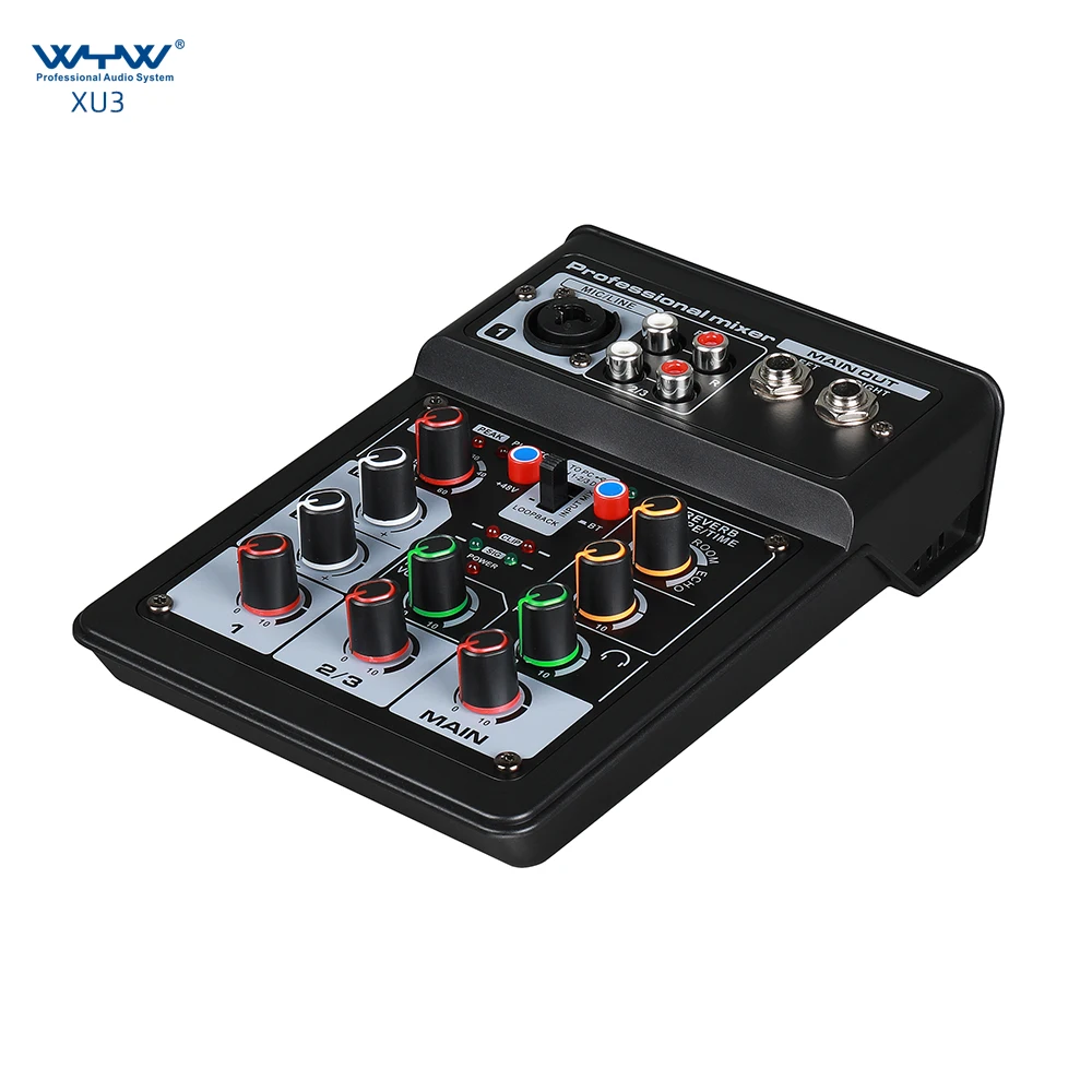 3 channels multifunction usb interface audio studio sound card