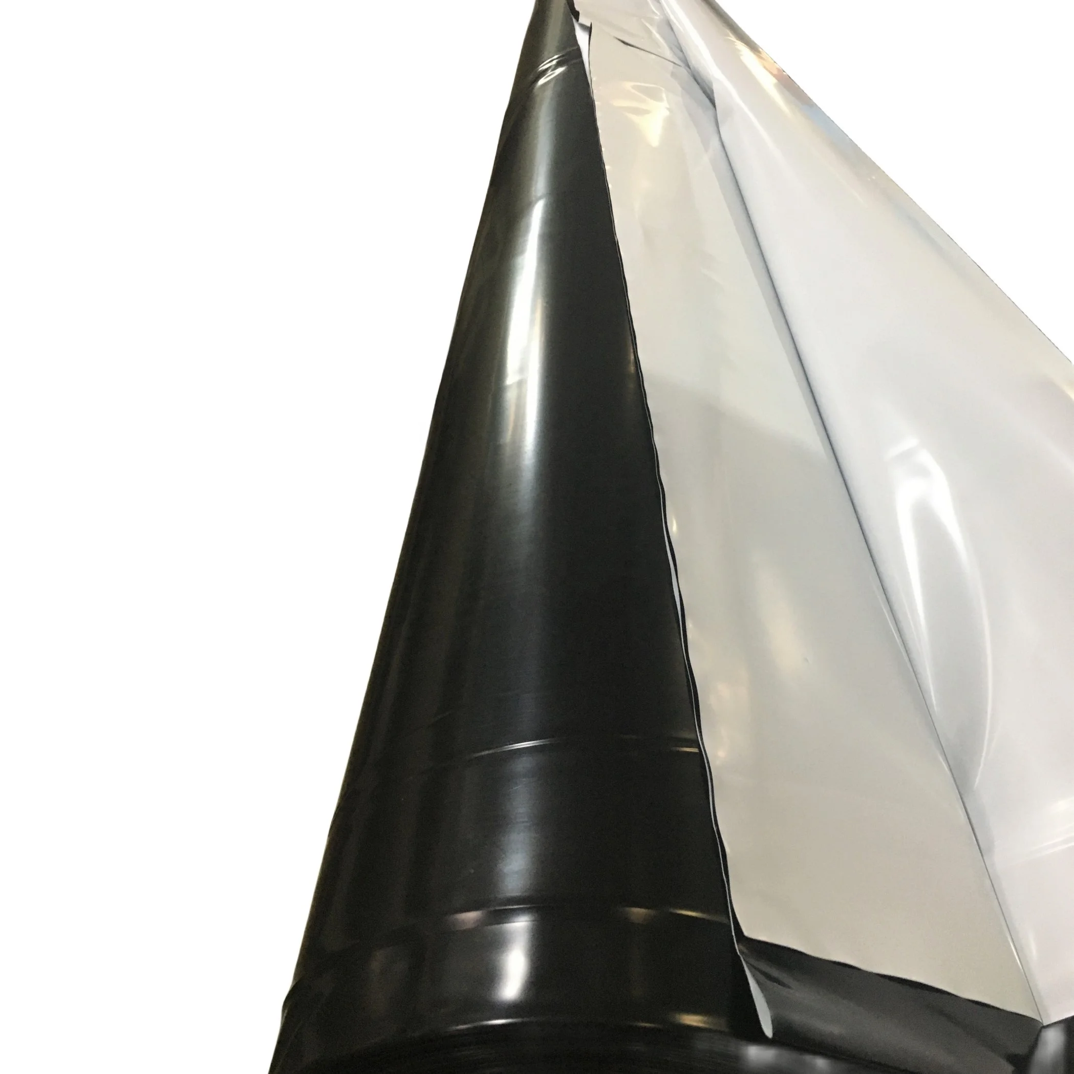 China Manufacturer Price 6 mil polythene plastic silage film grain bunker silo covers black and white plastic sheeting silo tarp