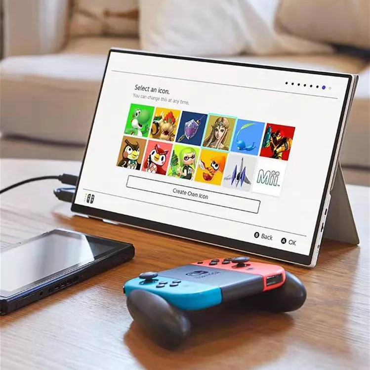 Computer Portable Triple Monitor 3840*2160 13.3 inch Portable Monitor PC Monitor Gaming USB HDR Type-C for Laptop PS4 SWITCH