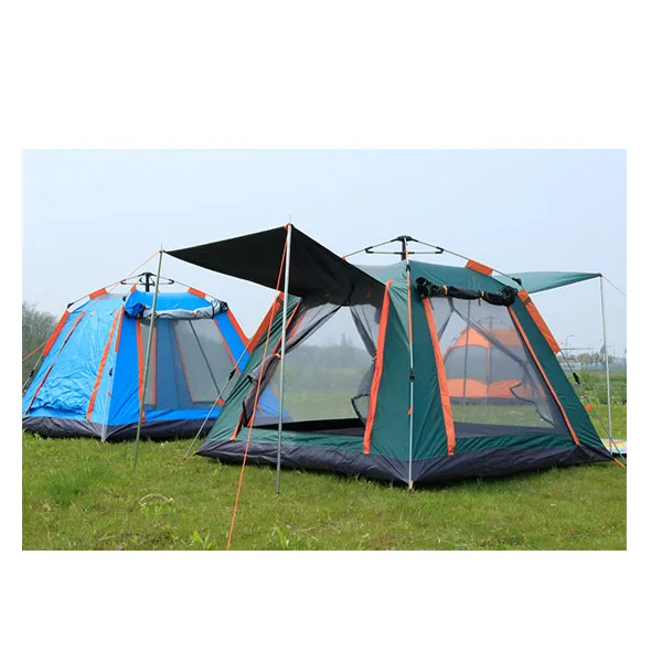 Morden Style Shower 4X4 Luxury Military Green Color Army Tension Pole 6 Person Tent
