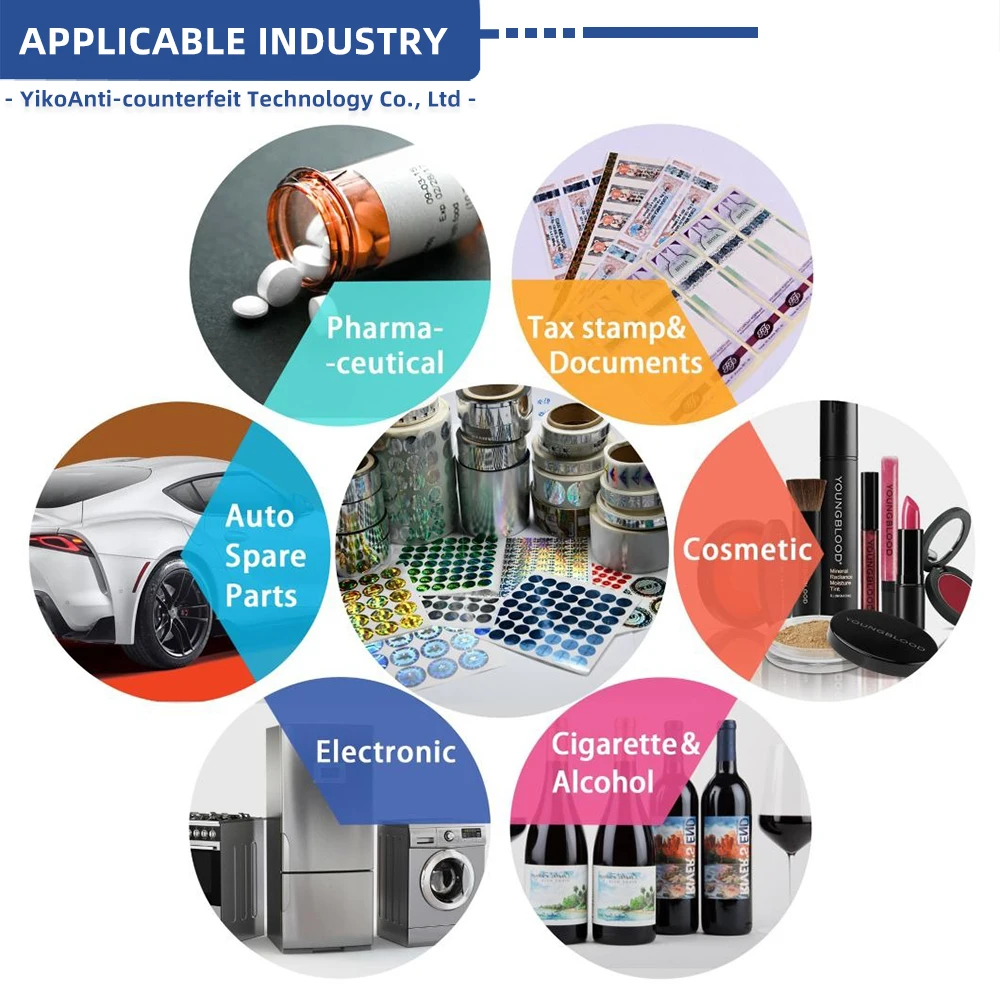 Custom Clear Laser Holographic Security Line Anti-counterfeiting Security Thread