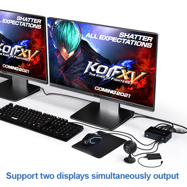 2 порта USB переключатель 4k двойной монитор EDID горячая клавиша управления HDMI