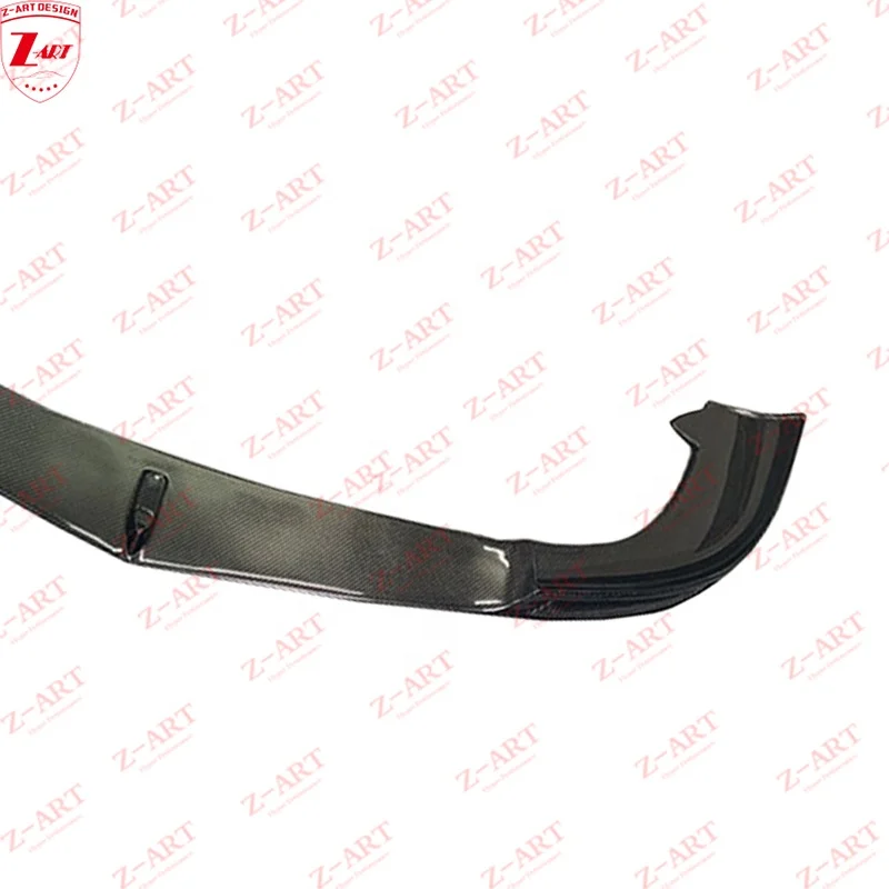 Z-ART C63 Carbon Fiber Front Chin For Benz W204 2011-2014 Carbon Fiber Front Bumper For Mercedes Benz C Class W204 C63 Body Kit