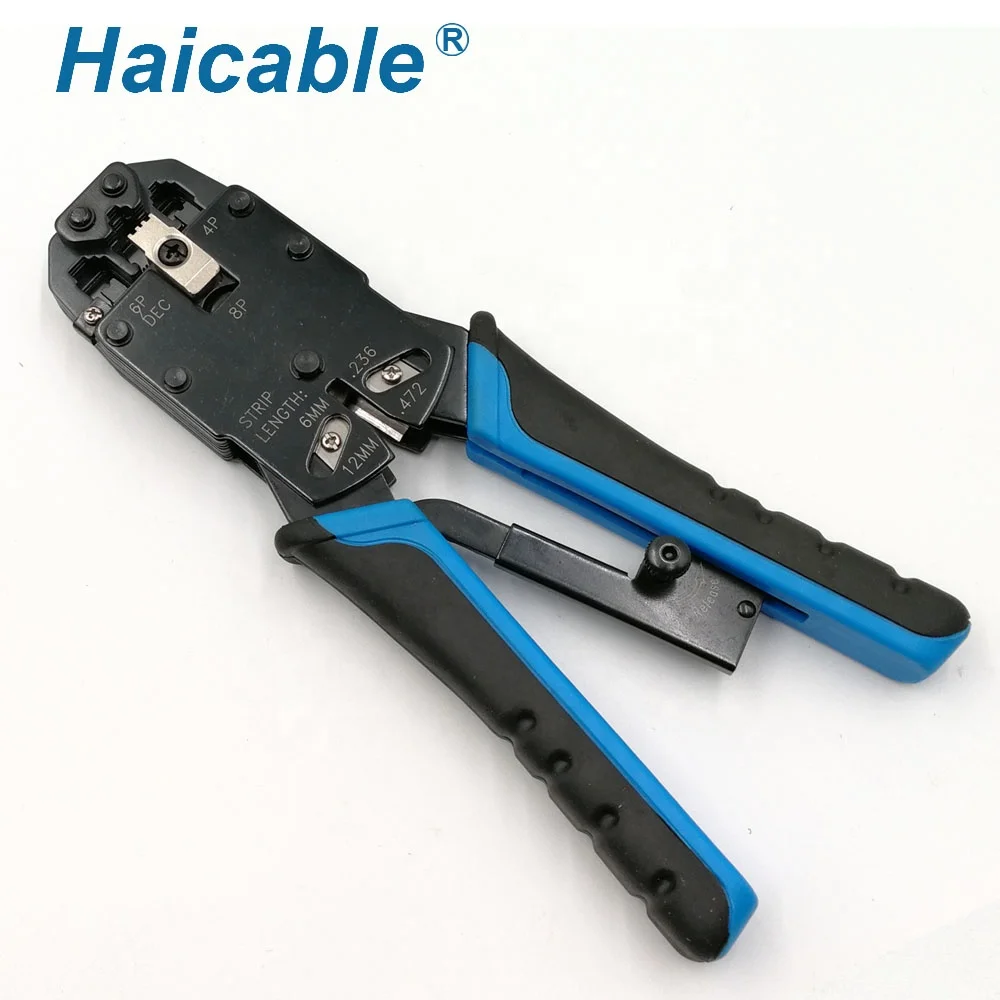 Тип штекера 8p8c Ponchadora rj45 rj 11 Pensesi модульная HT-2008R Cut RJ-11 (6p4c) rj-45 кабель Кримпер