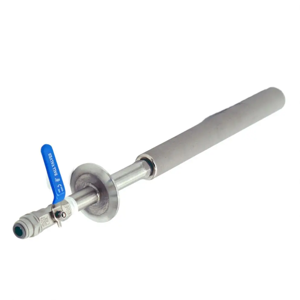 Food Grade 316L Stainless Steel Porous Metal Micro Bubble Diffuser Oxygen Generator Sparger Used For Brewery Fermentation Tank