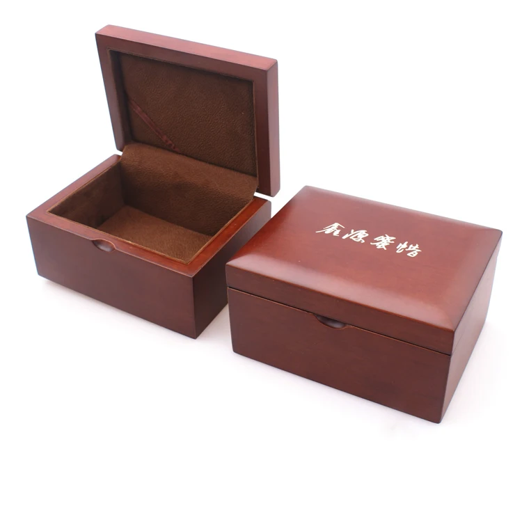 Natural Wood Box with Sliding Lid and Rope Handle for Bordeaux Jewelry Earrings Packaging Gift Box eco-friendly Materials