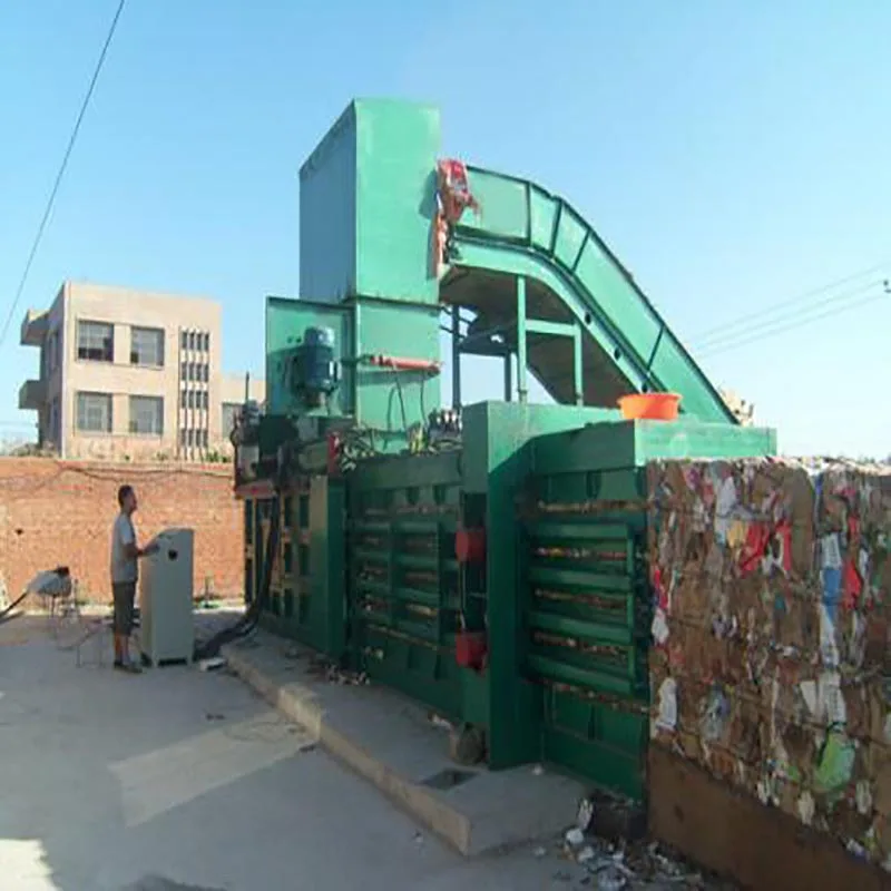 EPM125 Automatic Hydraulic press machine horizontal waste paper baler