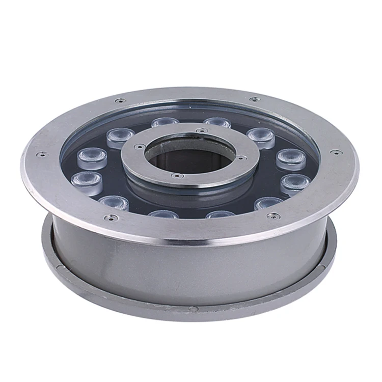 Outdoor IP68 DMX RGB Inground Waterproof Underwater Lighting Nozzle Cast Aluminum Landscape Dry Fountain Lights